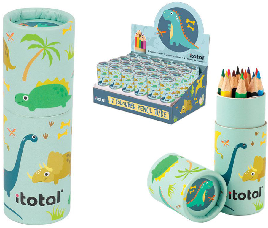 I-TOTAL Buntstifte Dino XL2263 – in Metallschachtel