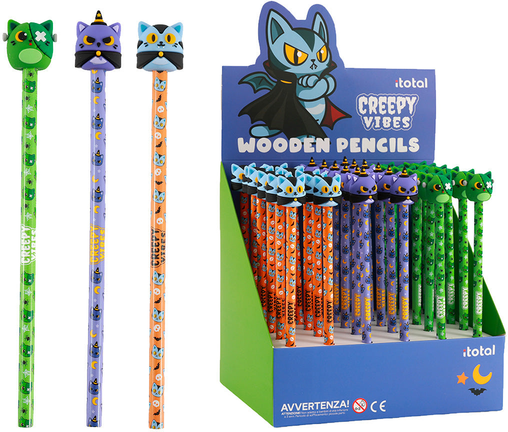 I-total 3D XL2308Y Bleistift, Creepy Vibes, assortiert