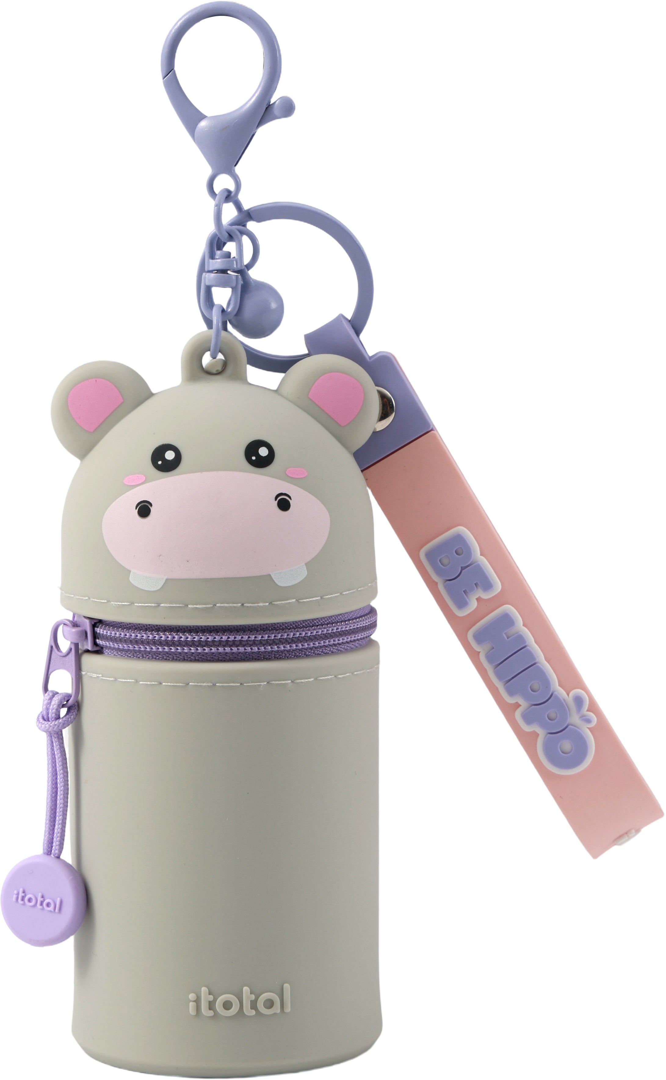 I-total Schlüsselanhänger Hippo – Silikonetui
