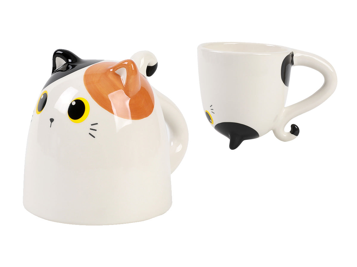 I-total Up & Down Tasse – 300 ml, 9,2 × 13,0 × 10,0 cm, mit Katzenohren