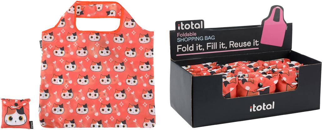 I-total Stofftasche, Katzenmotiv, 570×420 mm