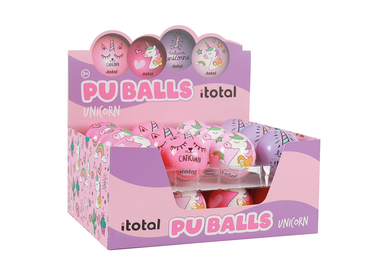 I-total Antistressball Einhorn – Ø 6 cm – Mehrfarbig