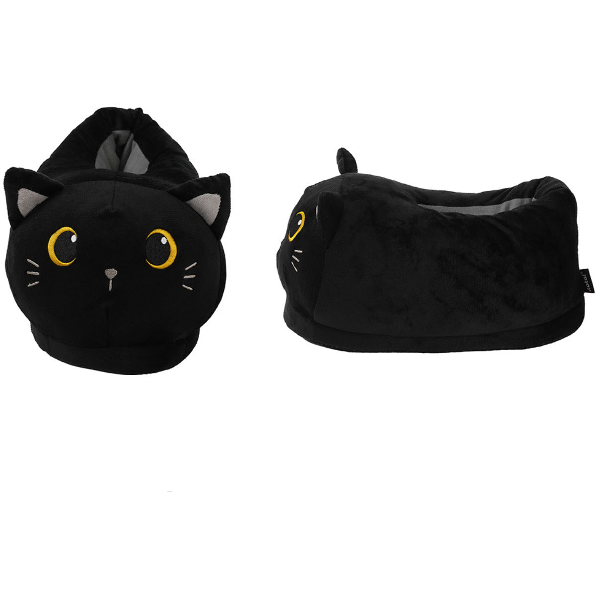 I-TOTAL Hausschuhe Black Cat – 32 × 40 cm, Plüsch