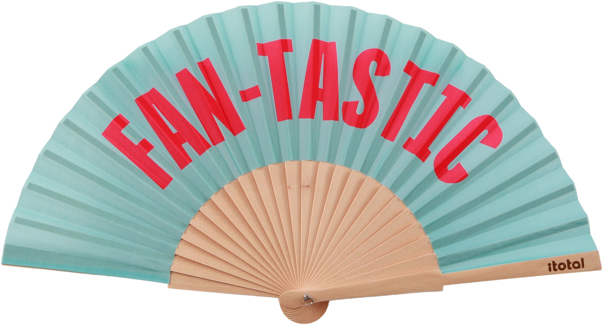 I-total Handfächer – sortiert – 23 cm – mehrfarbig – Fan-Tastic