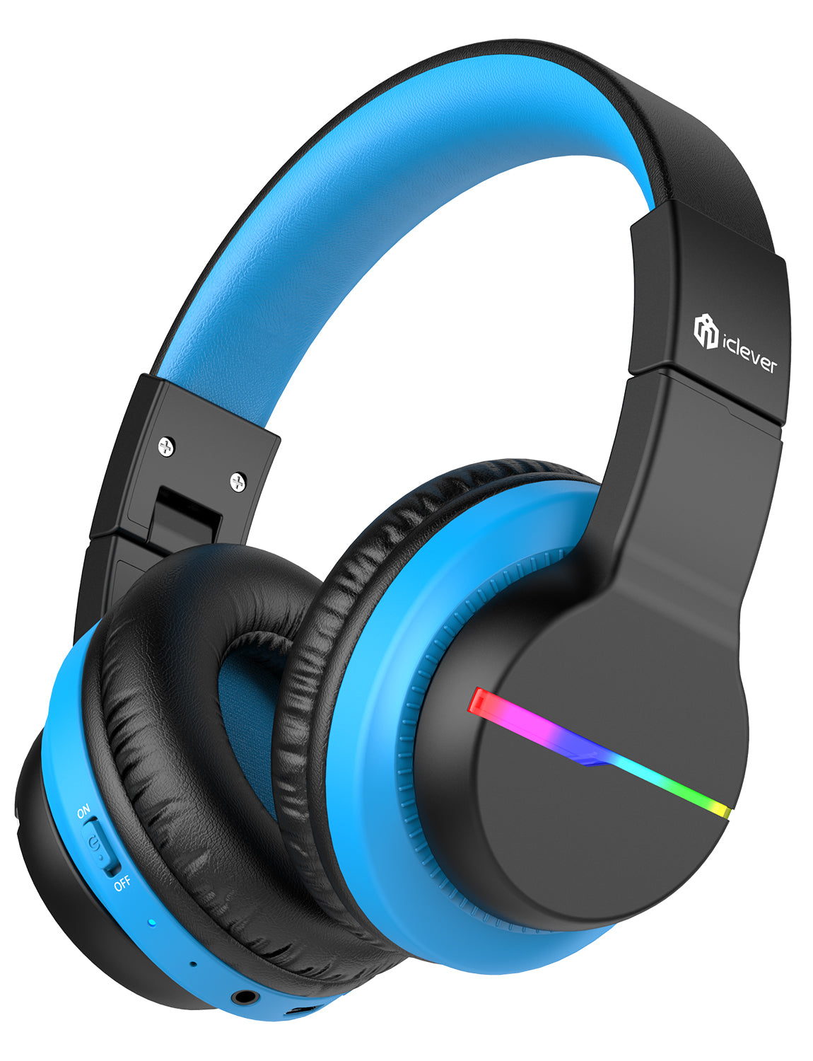Iclever BTH12 Kinderkopfhörer – Over-Ear, Stereo, Kabel + BT, 85 dB Lautstärke-Limit, Schwarz, BT 5.2