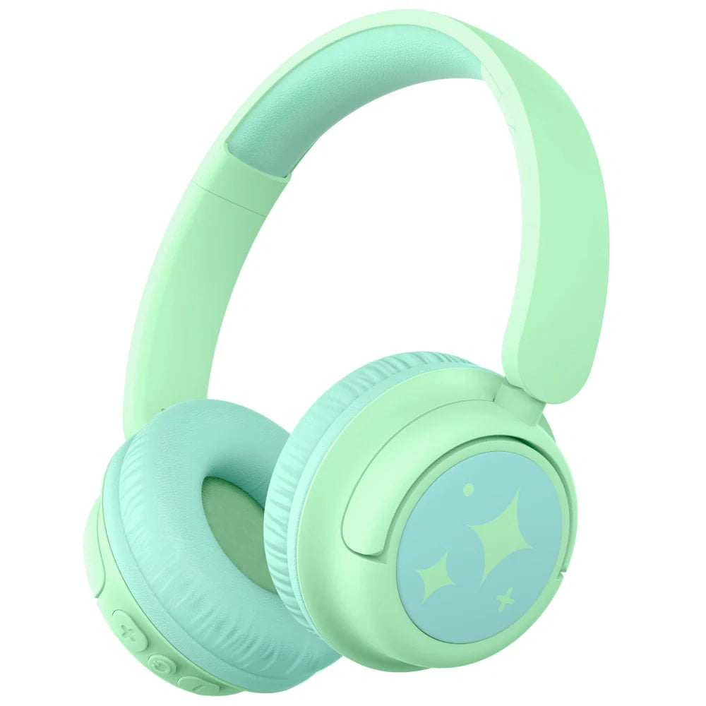 Iclever BTH22 (C10-1702N) Kinderkopfhörer – On-Ear, Stereo, Kabel + BT, 85 dB Lautstärke-Limit, Grün