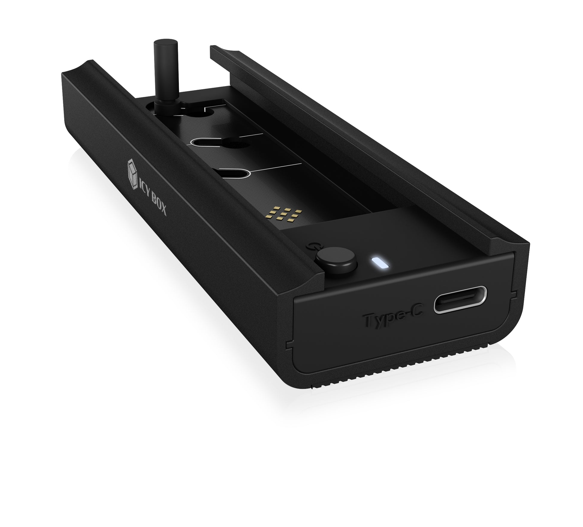 ICY BOX IB-180MC-C31 – 1-Bay SSD-Gehäuse – USB 3,2 Gen 2 (10 Gbit/s), für M.2 22×42/22×60/22×80 mm, NVMe/SATA