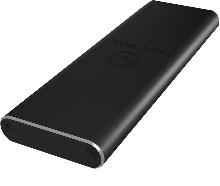ICY BOX IB-183M2 – 1-Bay SSD-Gehäuse – für M.2 22×30/42/60/80 mm, SATA, B/B+M-Key – USB 3.2 Gen 1 (5 Gbit/s)