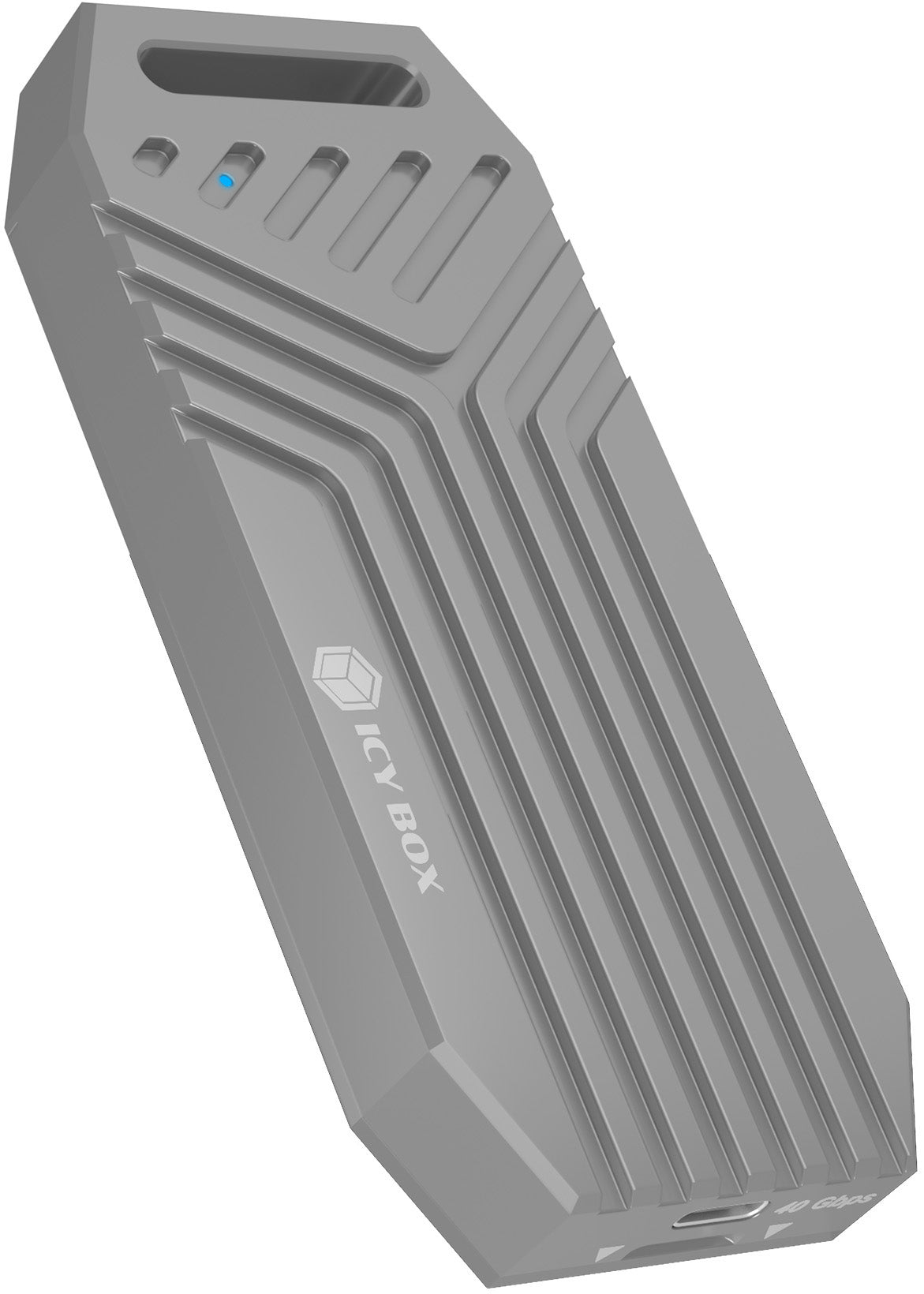 ICY BOX IB-1919M-C42 – M.2 NVMe SSD-Gehäuse – USB4 40 Gbit/s, für 22×30/42/60/80 mm M.2, PCIe