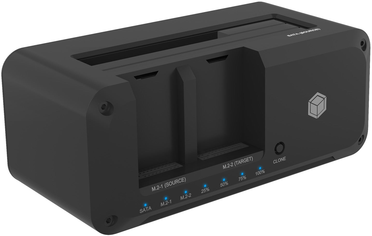 ICY BOX IB-2924MSCL-C31 Dockingstation – USB-C, für 2,5"/3,5" SATA und M.2 NVMe, Windows/Mac