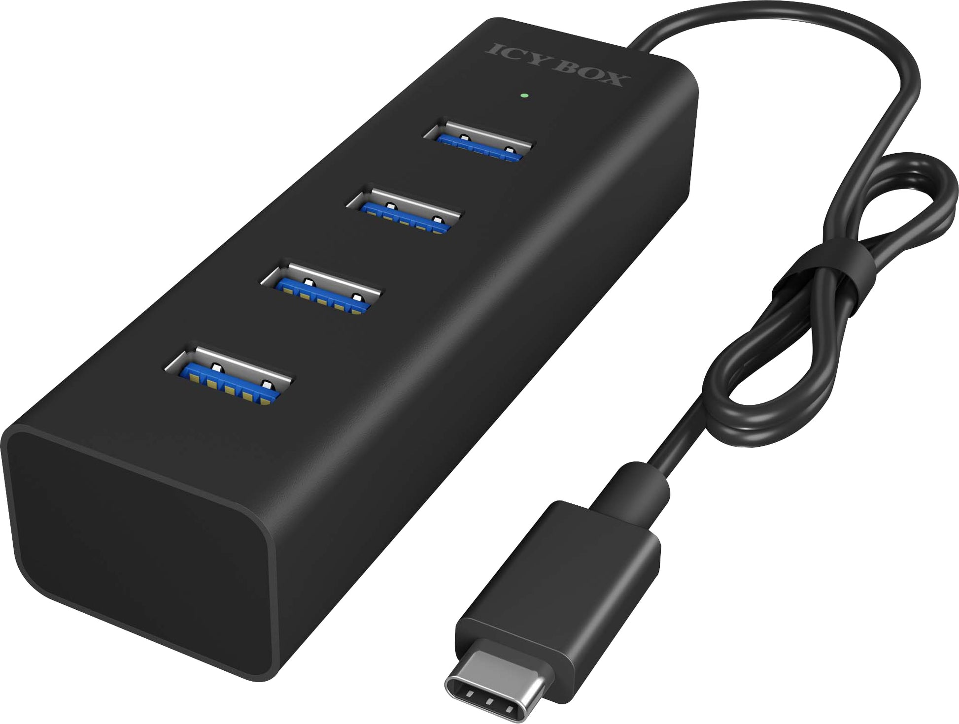 ICY BOX IB-HUB1409-C3 USB-Hub – USB-C, 4× USB-A, für Windows/Mac/Linux
