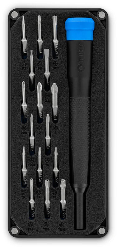 iFixit Minnow – Multi-Bit-Schraubenzieher-Set PH/SL/TX/Pentalobe/Tri-Point, 16-teilig, IF145474