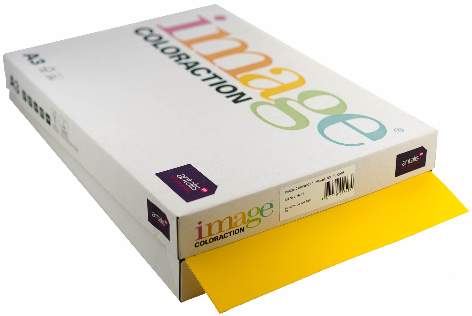 Image coloraction Hawaii Farbiges Kopierpapier Intensivgelb – A3, 80 g/m², 500 Blatt