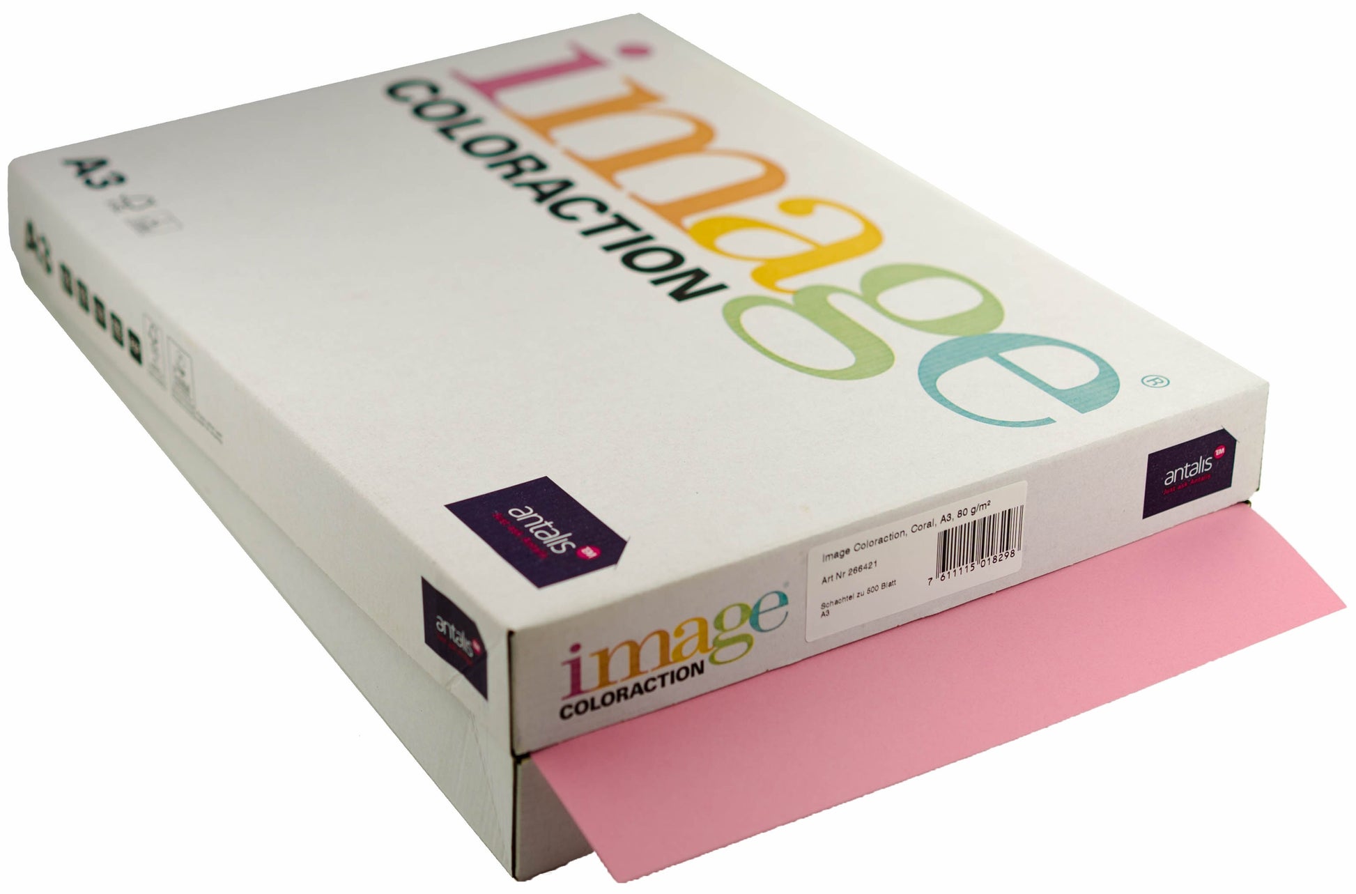 Image Coloraction Farbiges Kopierpapier Koralle – A3, 80 g/m²