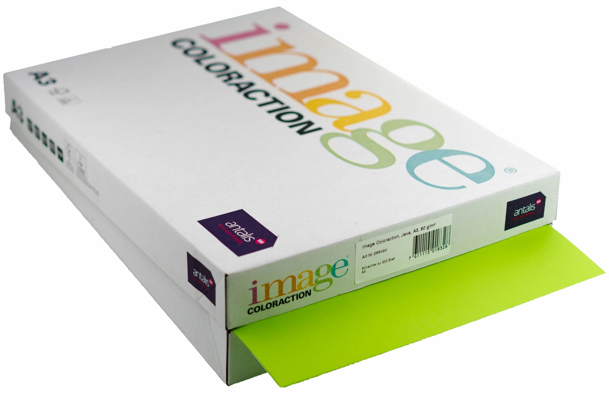 Image Coloraction Java Farbiges Kopierpapier Maigrün – A3, 80 g/m²