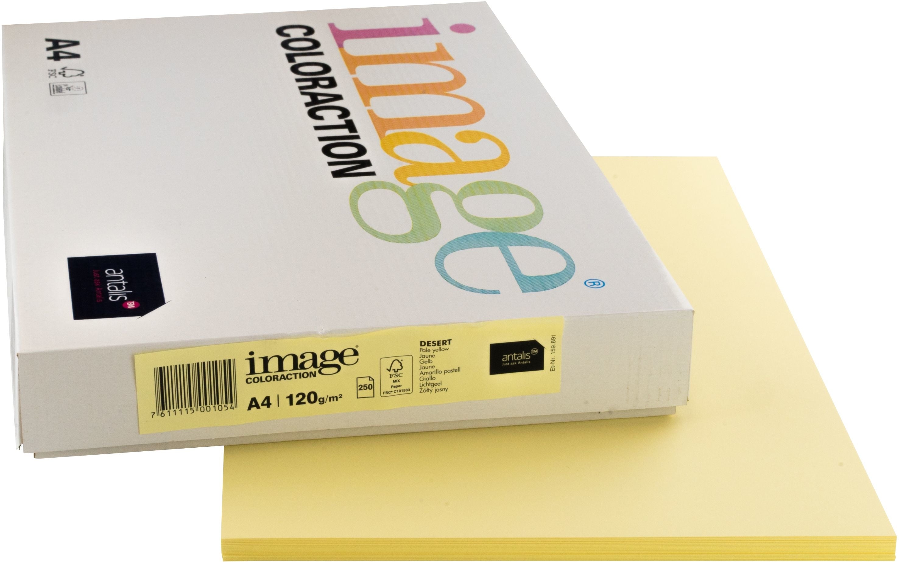 Image coloraction Desert Farbiges Kopierpapier Gelb – A4, 120 g/m², 250 Blatt