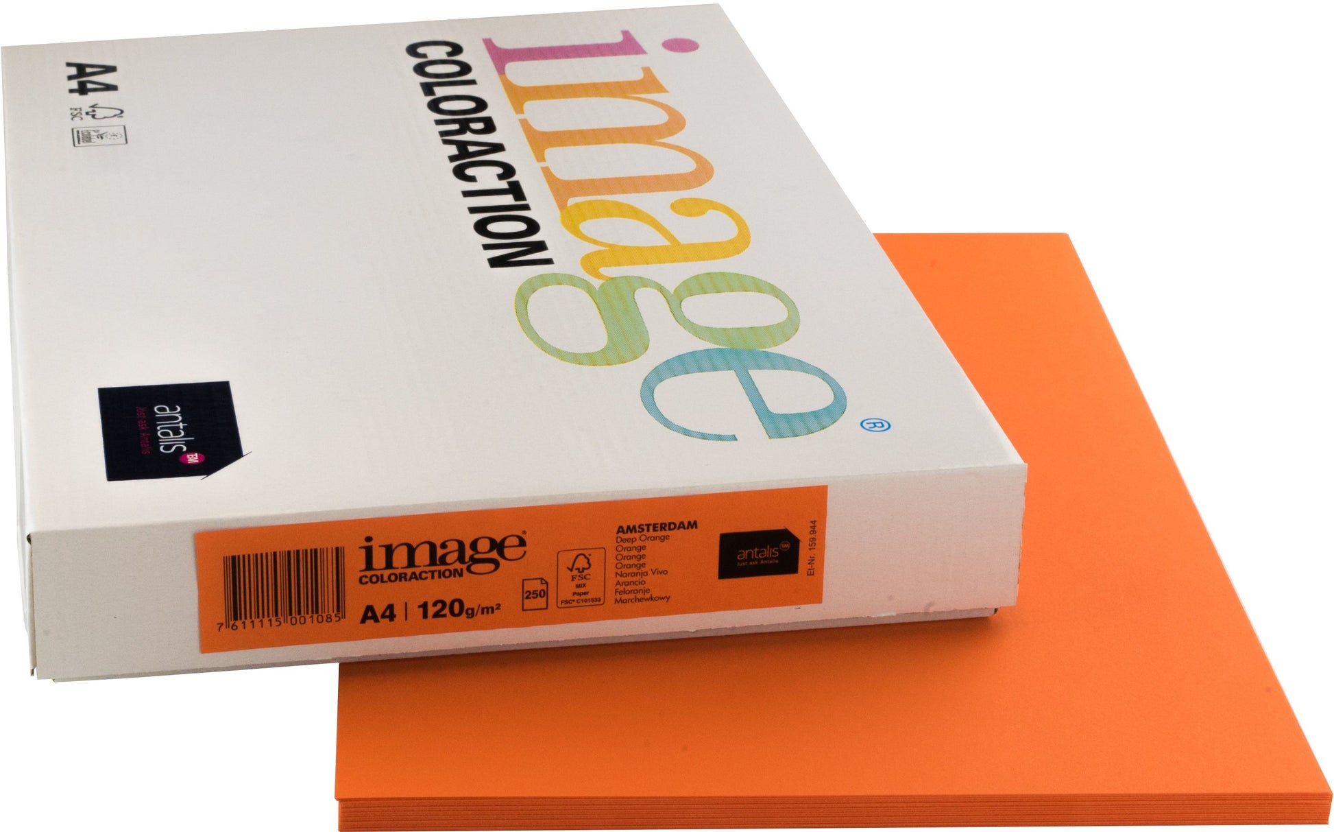 Image coloraction Amsterdam Farbiges Kopierpapier Orange – A4, 120 g/m², 250 Blatt