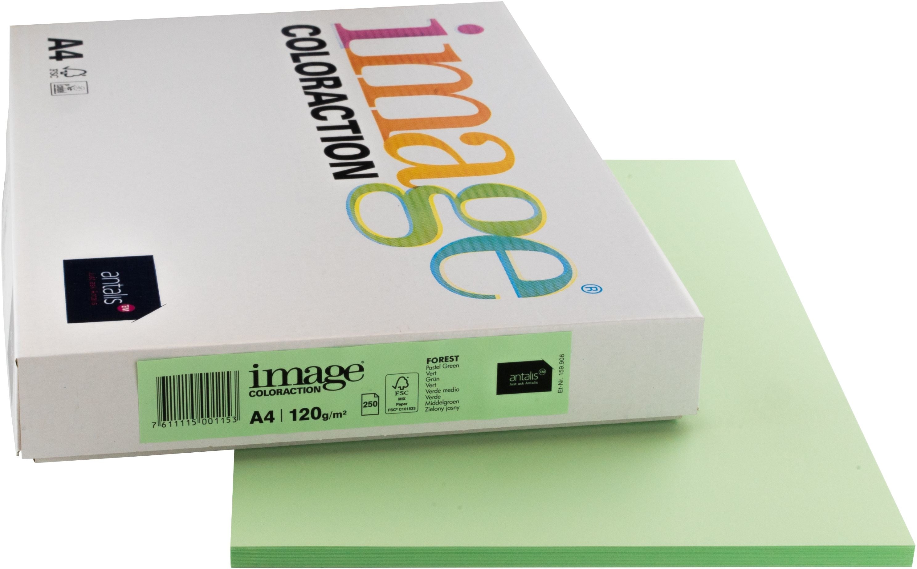 Image coloraction Farbiges Kopierpapier Grün – A4, 120 g/m², 250 Blatt