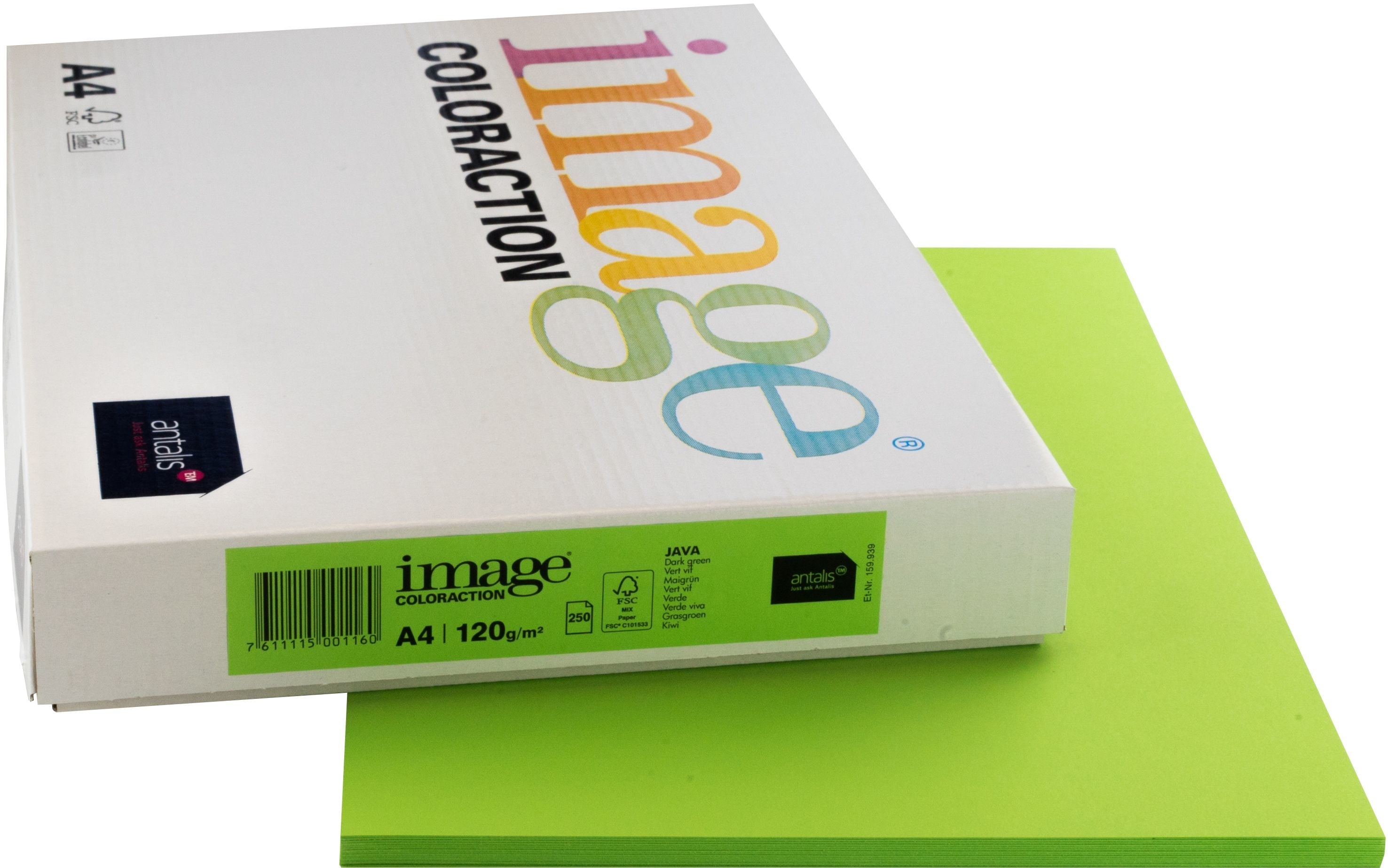 Image coloraction Java Farbiges Kopierpapier Maigrün – A4, 120 g/m²