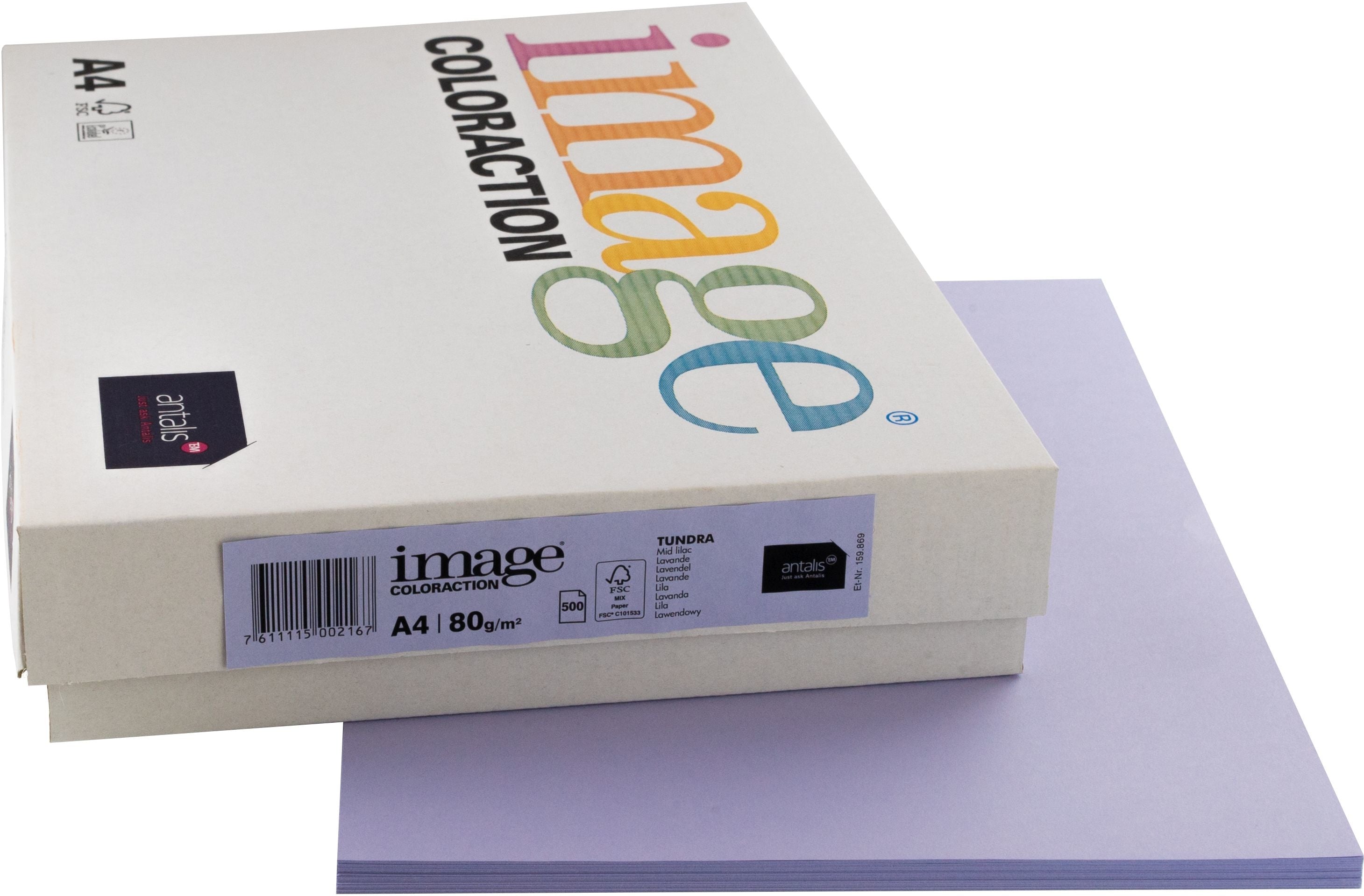 Image Coloraction Tundra Farbiges Kopierpapier Lavendel – A4, 80 g/m², 500 Blatt