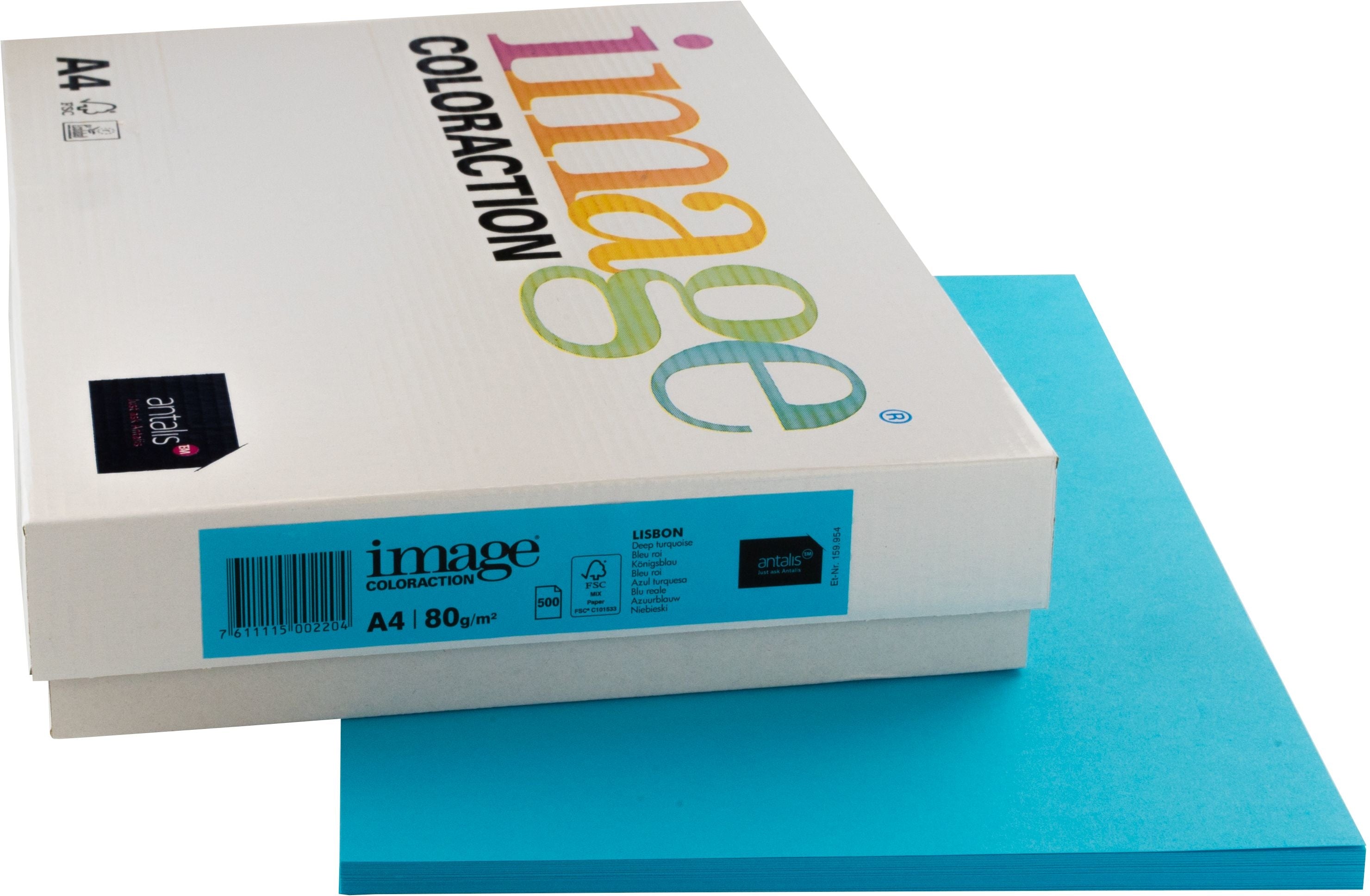 Image coloraction Lisbon Farbiges Kopierpapier Königsblau – A4, 80 g/m², 500 Blatt