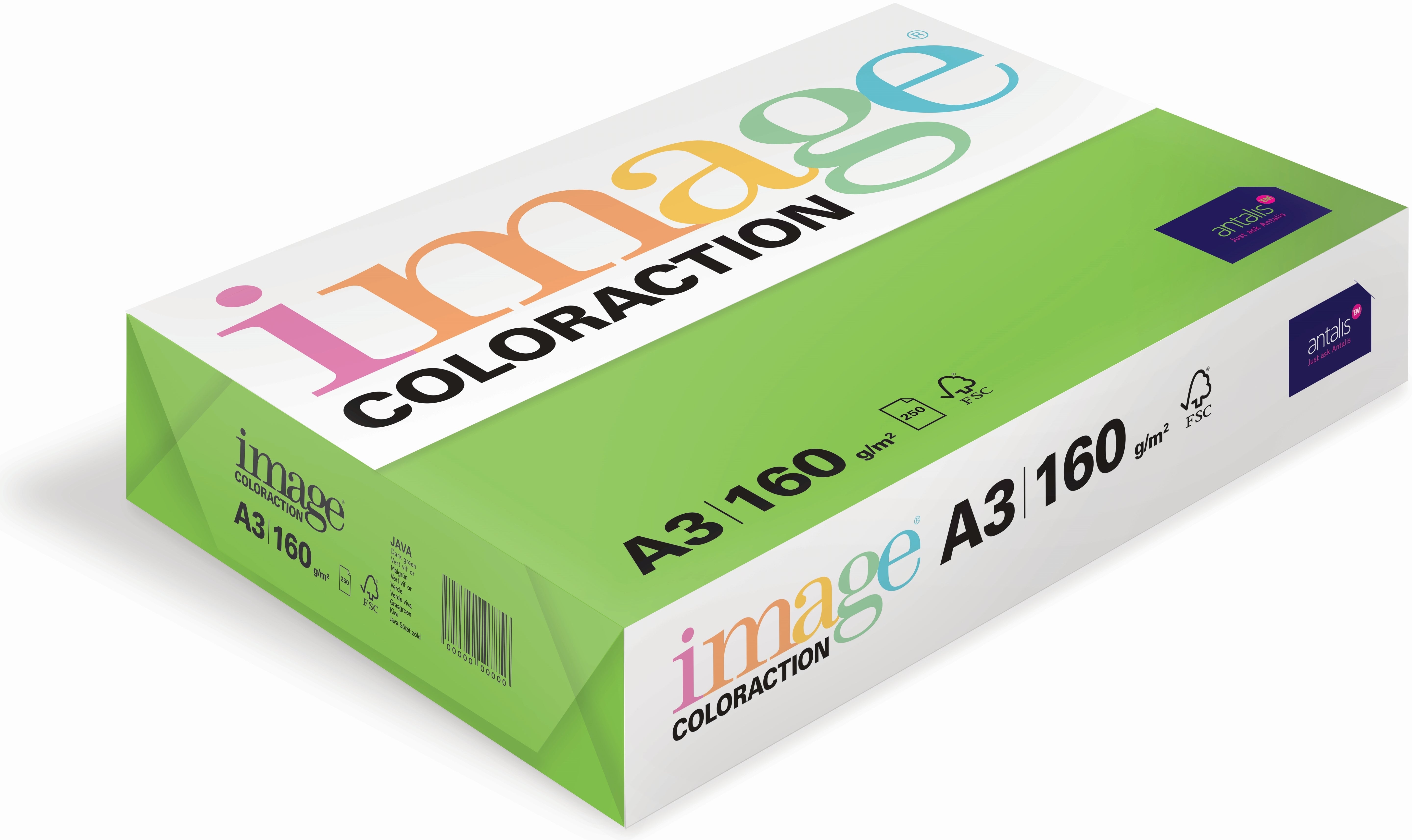 Image coloraction Java Farbiges Kopierpapier Maigrün – A3, 120 g/m²
