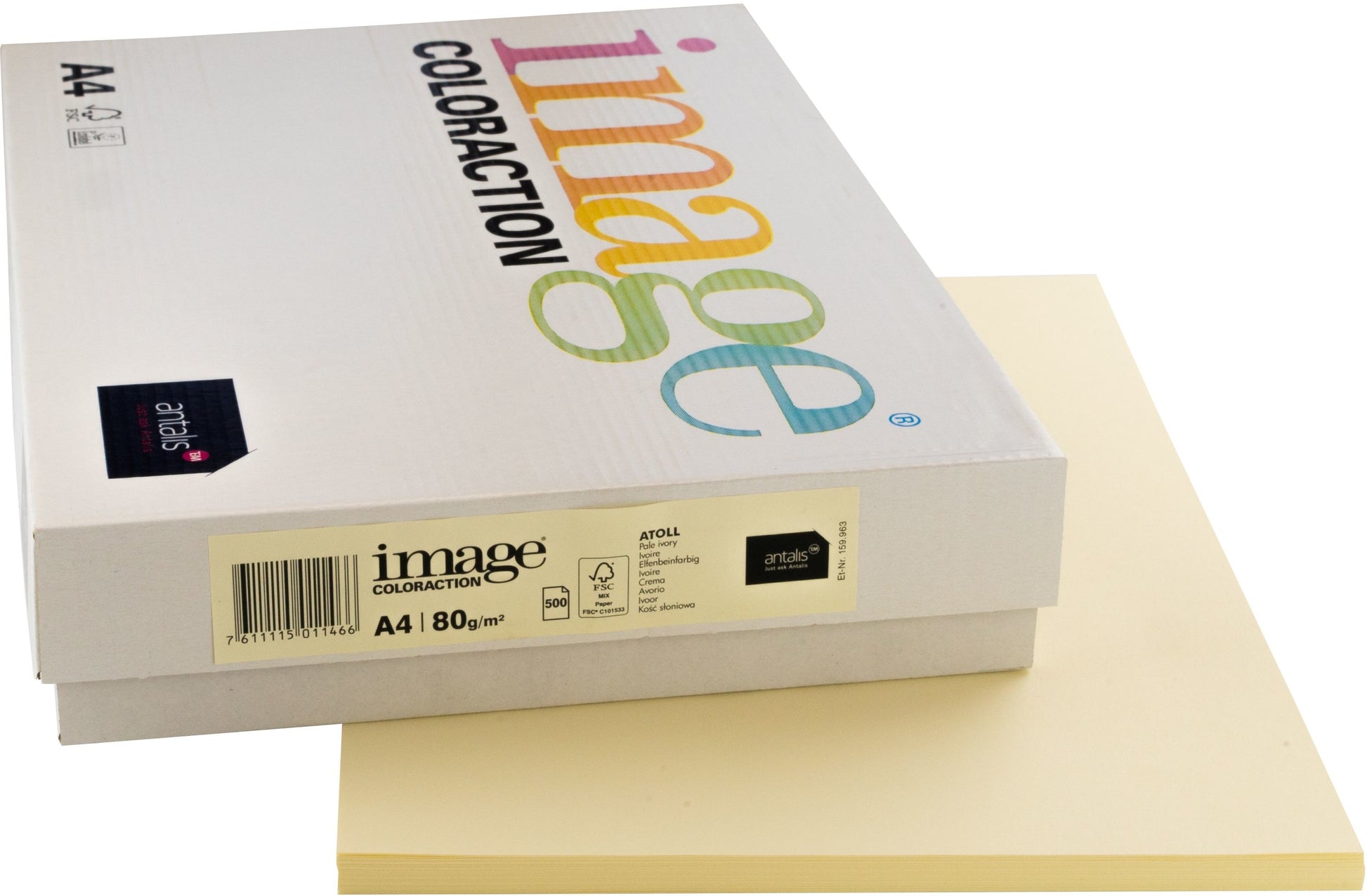 Image coloraction Atoll Farbiges Kopierpapier Elfenbein – A4, 80 g/m²