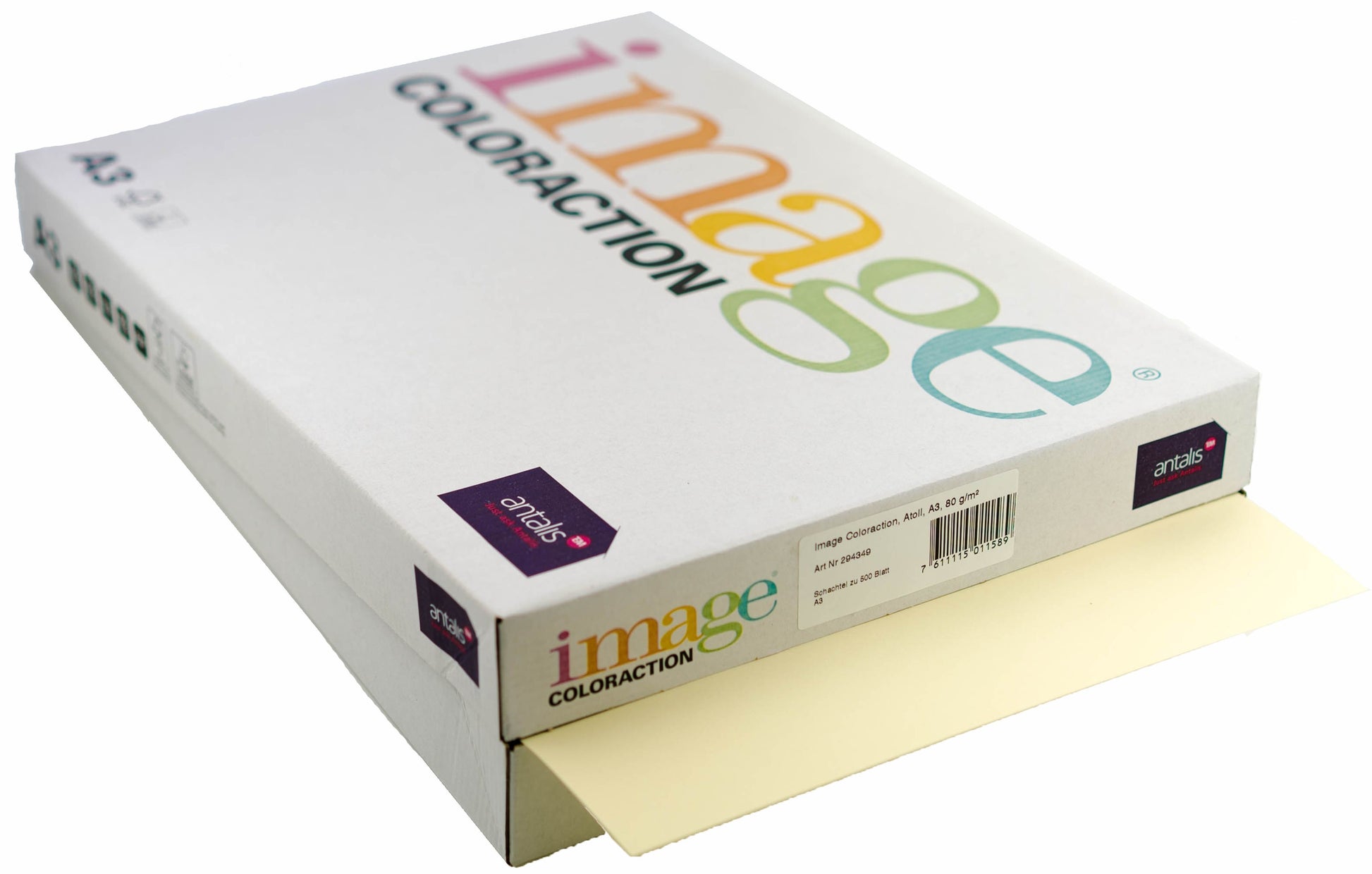 Image Coloraction Farbiges Kopierpapier Elfenbein – A3, 80 g/m², 2'500 Blatt