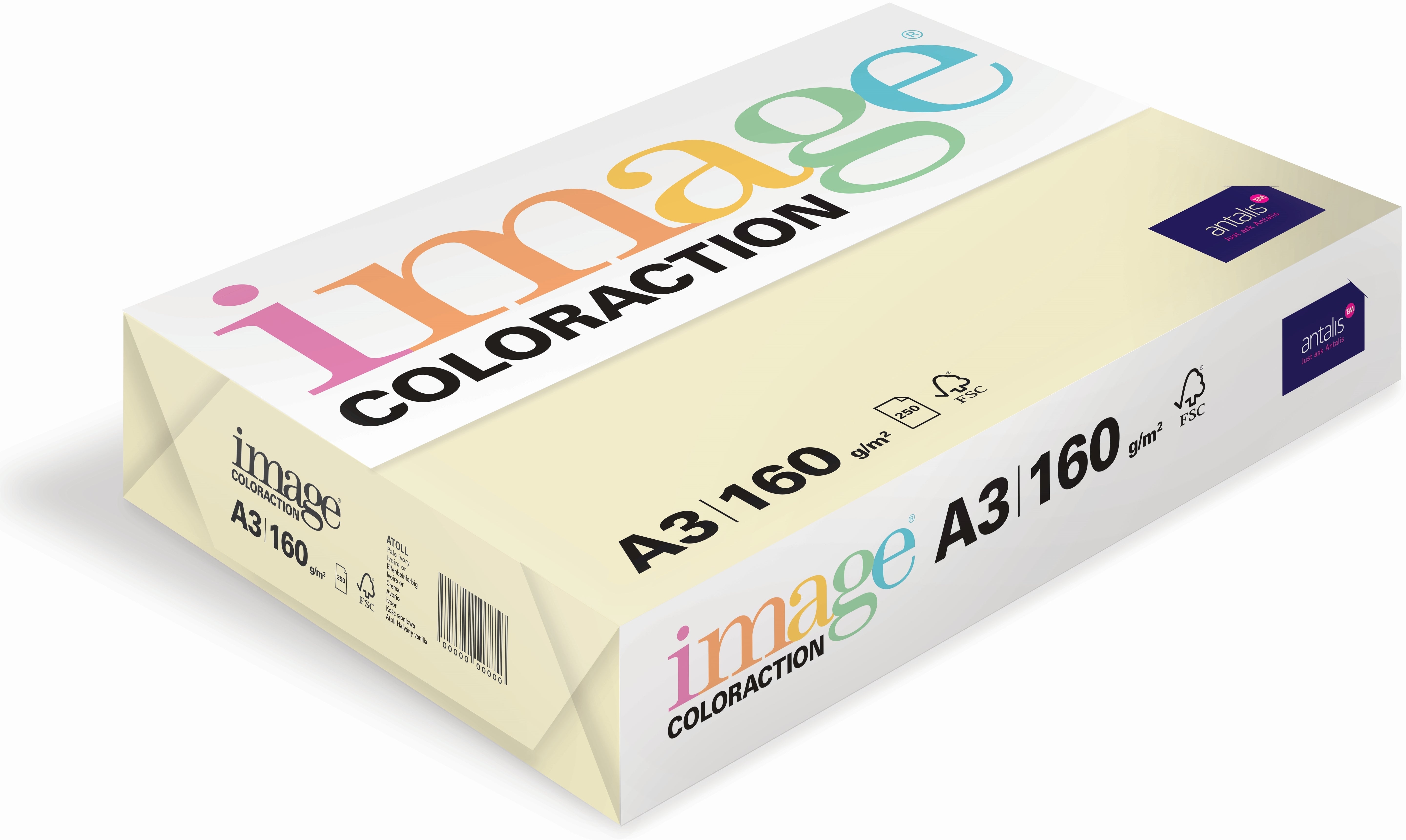 Image Coloraction Atoll Farbiges Kopierpapier Elfenbein – A3, 120 g/m²