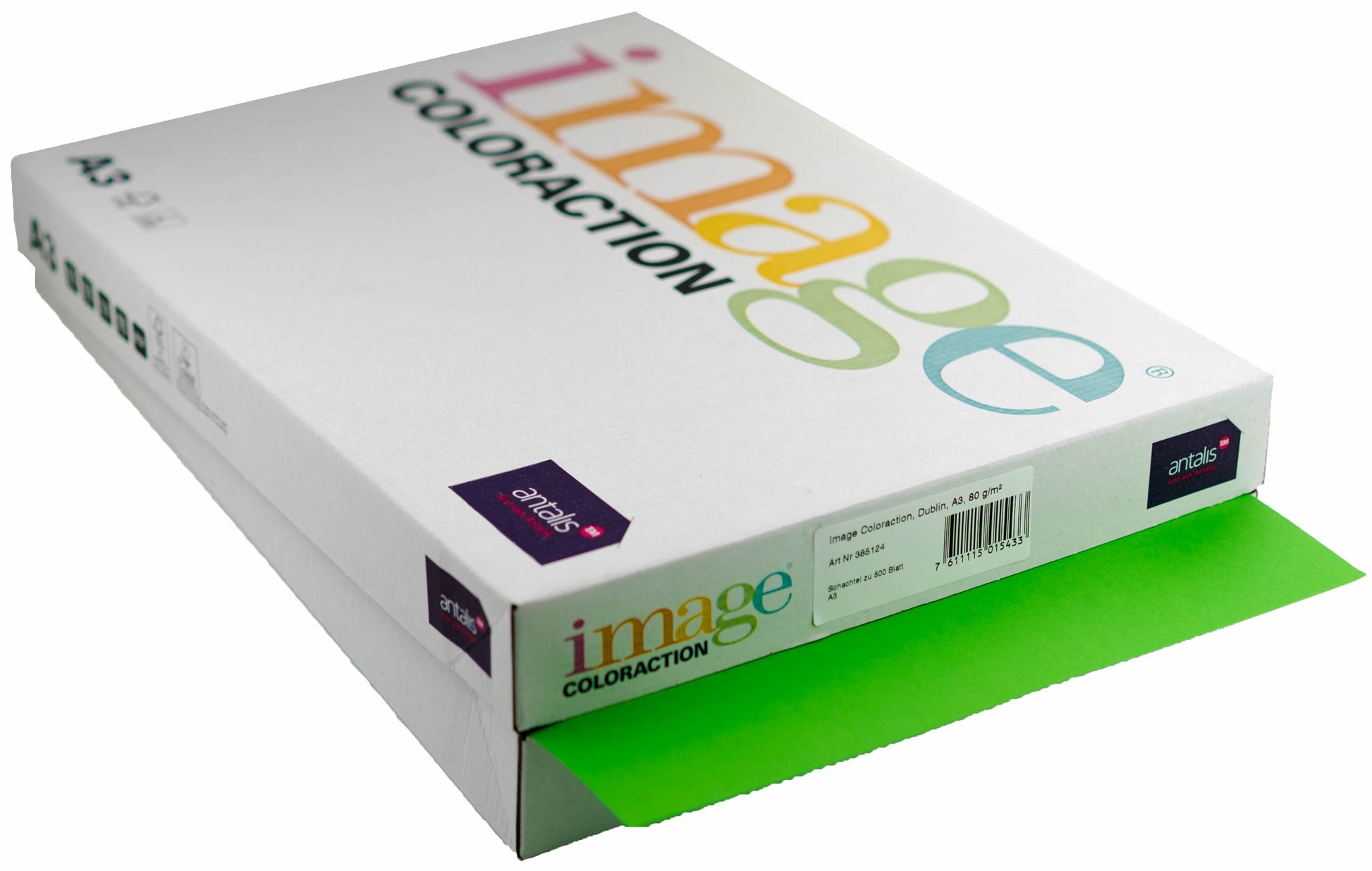 Image Coloraction Farbiges Kopierpapier Grün – A3, 80 g/m², 2'500 Blatt