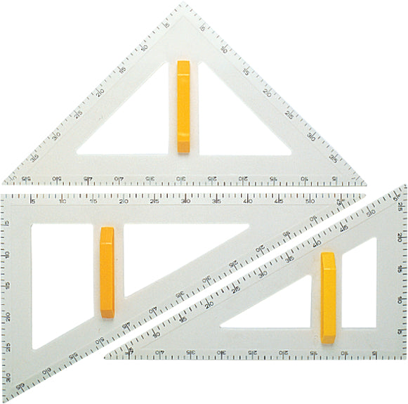 Ingold-biwa Wandtafel-Dreieck, 50 cm – mit Griff, flexibel, mit Tuschenoppen
