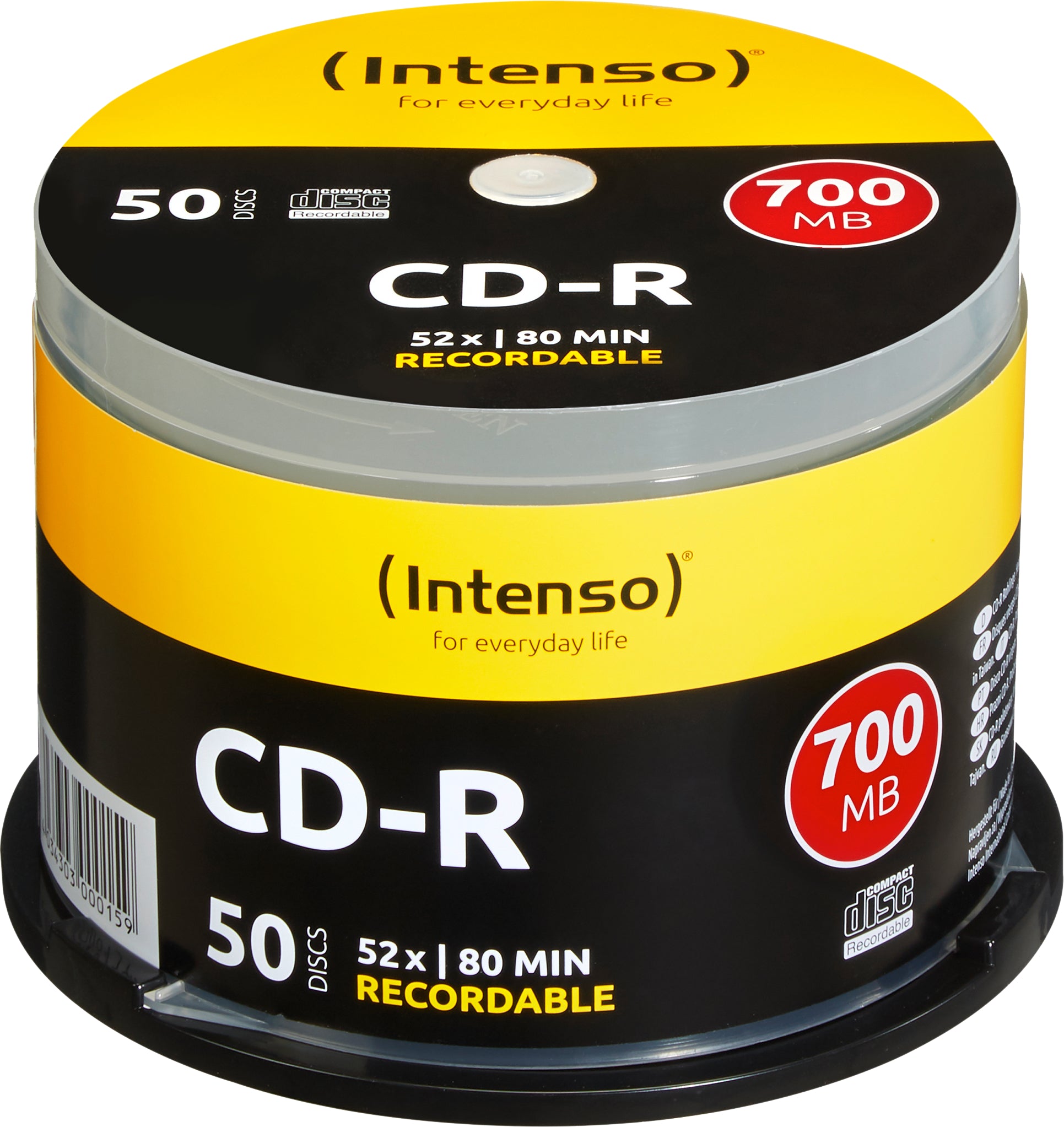 Intenso CD-R 700 MB – 52×, 50er Pack