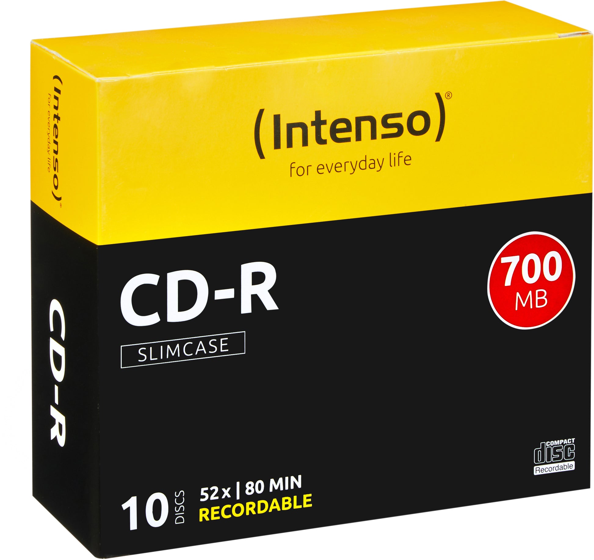 Intenso CD-R 700 MB – 52×, 10er Pack