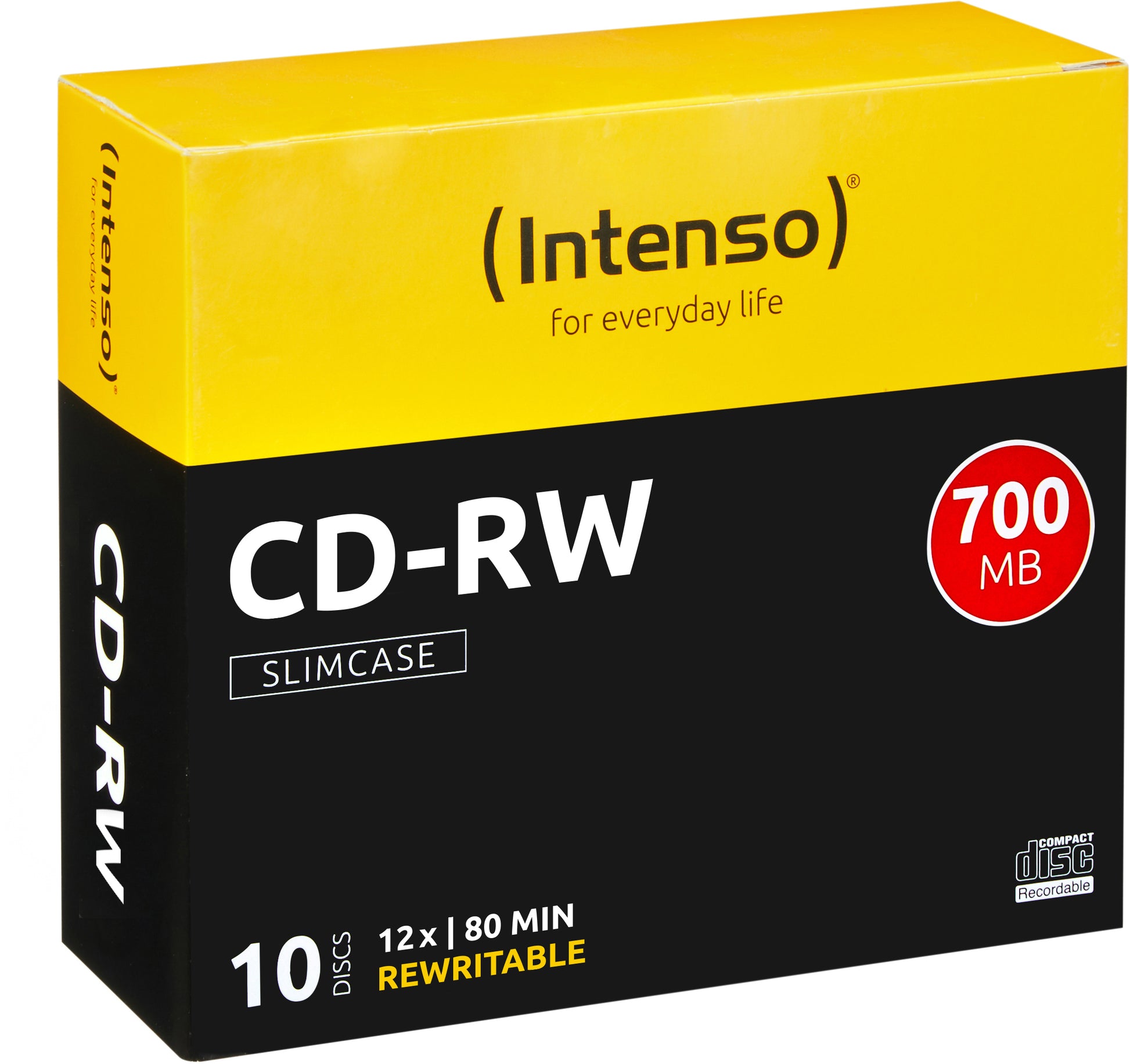 Intenso CD-RW 700 MB – 12×, 10er Pack