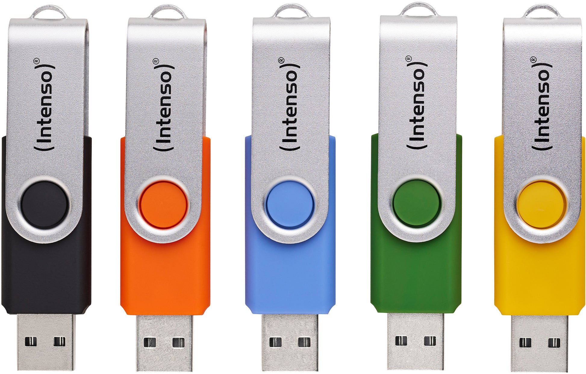 Intenso Basic Line – USB-Stick 5×8 GB, Drehring