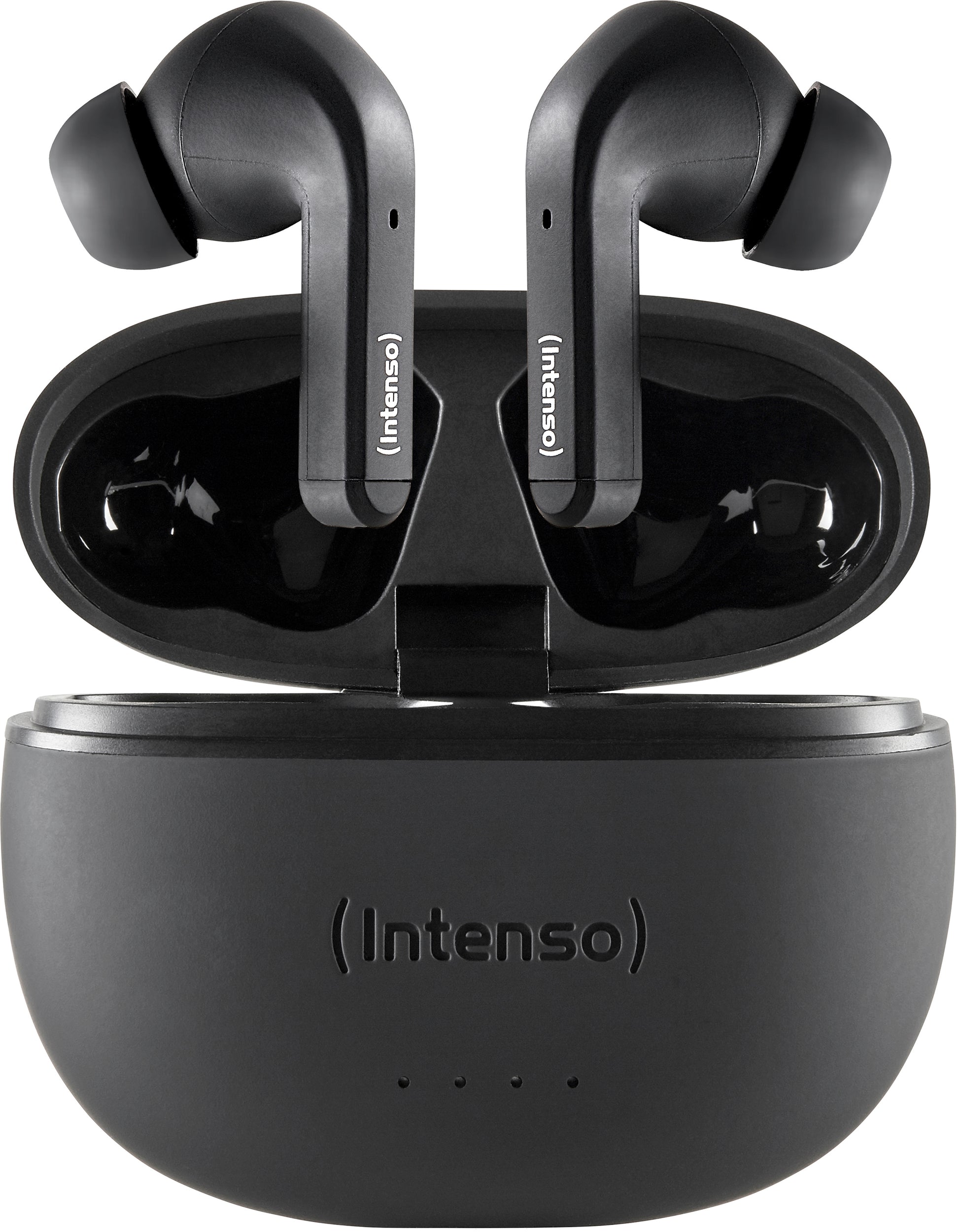 Intenso Black Buds T300A TWS In-Ear – ANC, mit Ladecase, Schwarz, BT 5.3