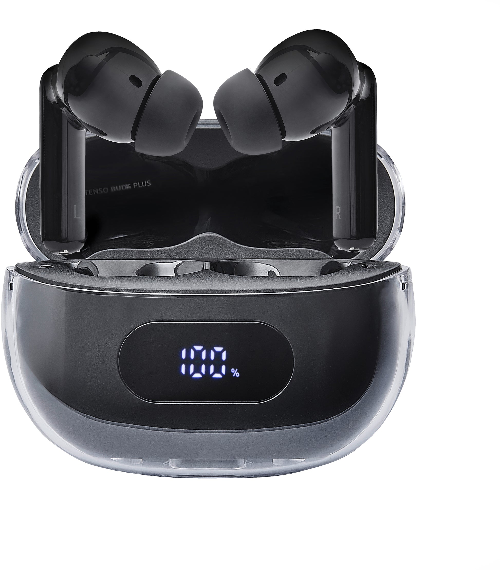 Intenso Buds Plus T310AE TWS In-Ear – ANC, mit Ladecase, Schwarz, BT 5.4