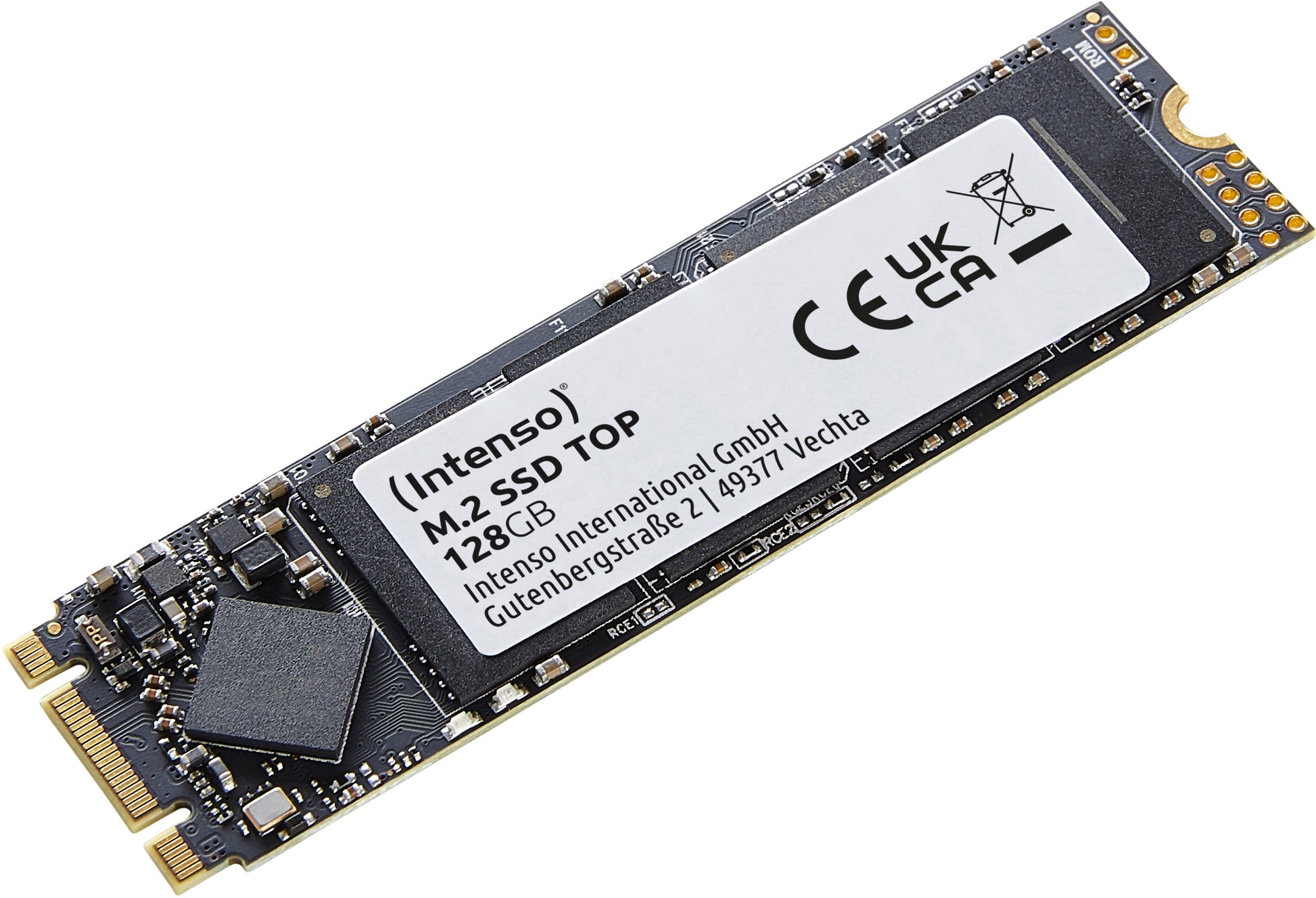 Intenso Top – M.2 SSD 128 GB – SATA III, 520 MB/s lesen, 500 MB/s schreiben