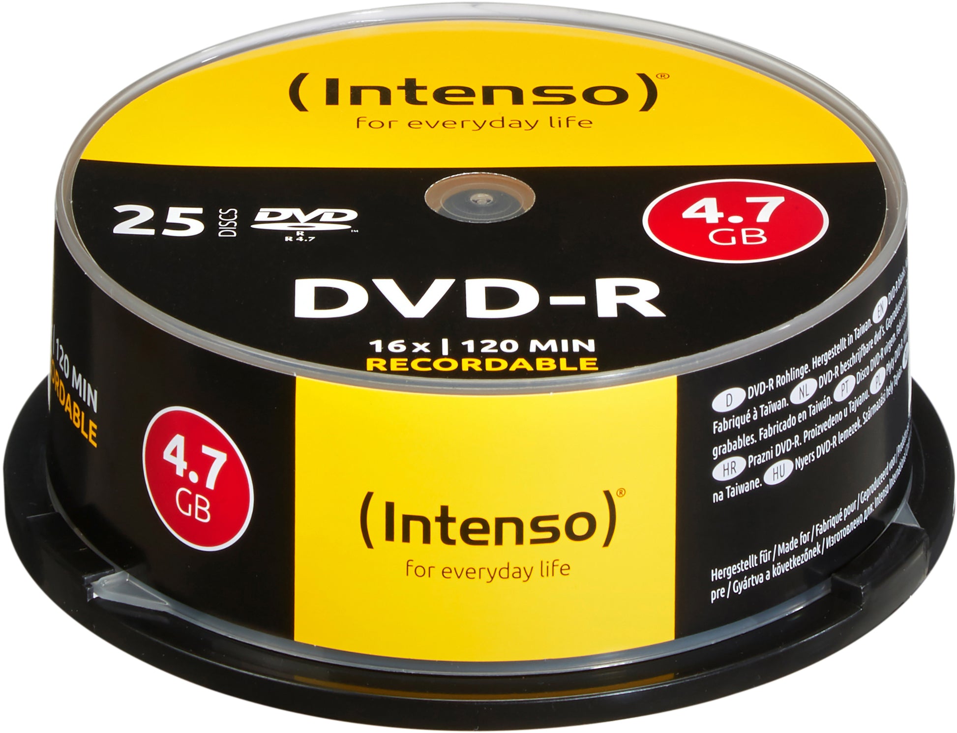 Intenso DVD-R 4,7 GB – 16×, 25er Pack