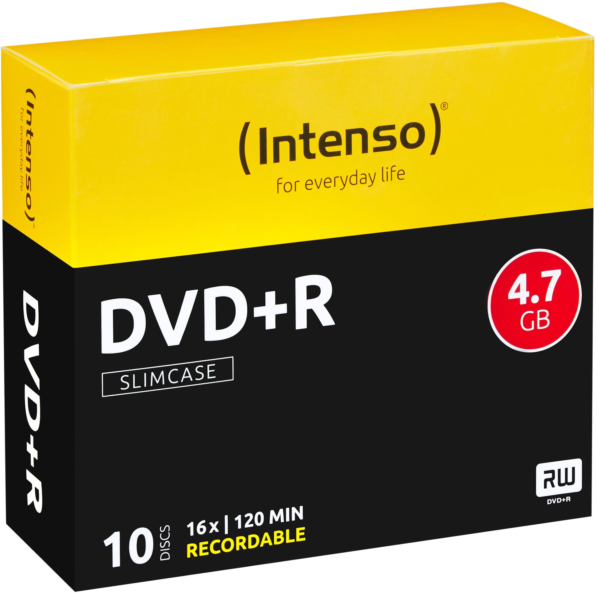Intenso DVD+R 4,7 GB – 16×, 10er Pack