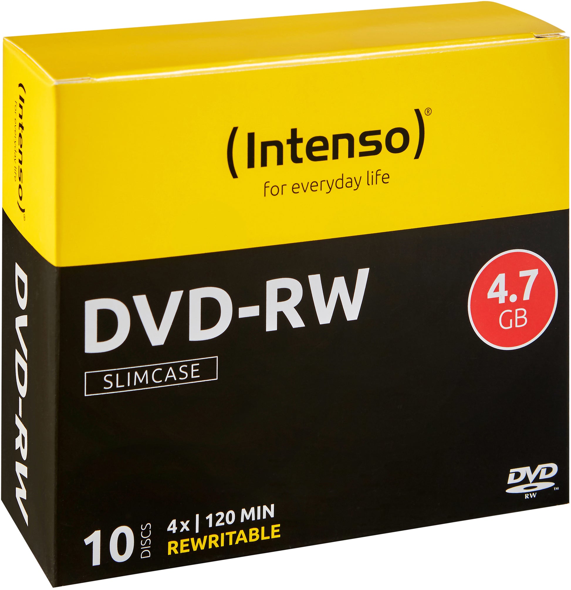 Intenso DVD-RW 4,7 GB – 4×, 10er Pack