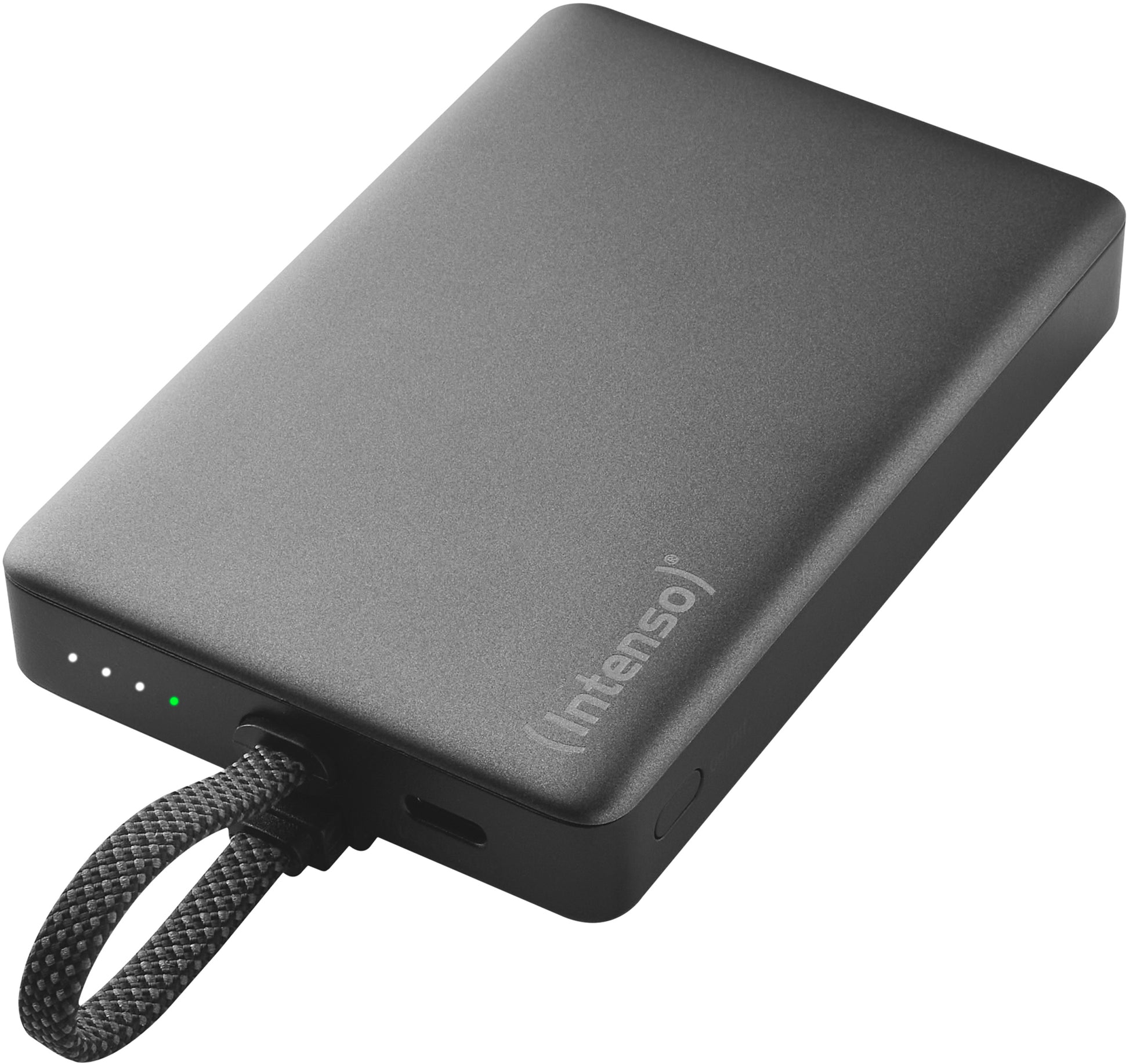 Intenso MC10000 MagSafe Powerbank 10'000 mAh – 20 W PD, 2× USB-C, schwarz/grau