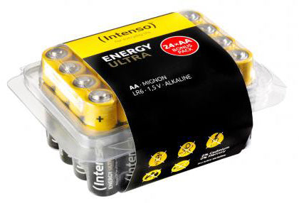 Intenso AA Batterien – Alkaline, 1,5 V – 24 Stk.