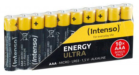 Intenso AAA Batterien, Alkaline, 1,5 V – 10 Stk.