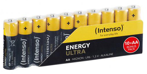 Intenso AA Batterien, Alkaline, 2600 mAh, 1,5 V – 10 Stk.