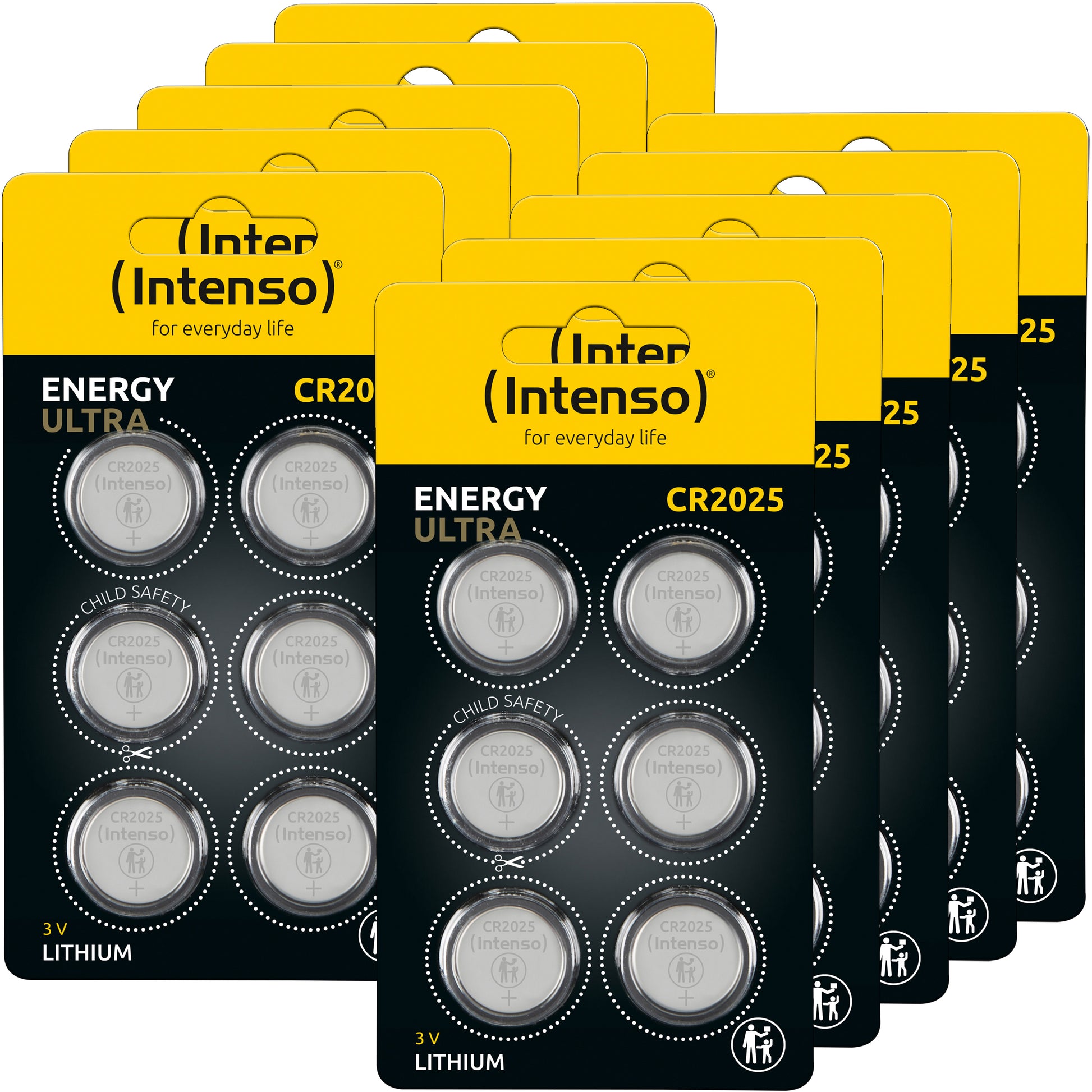 Intenso Knopfzellen CR2025, Lithium – 60 Stk.