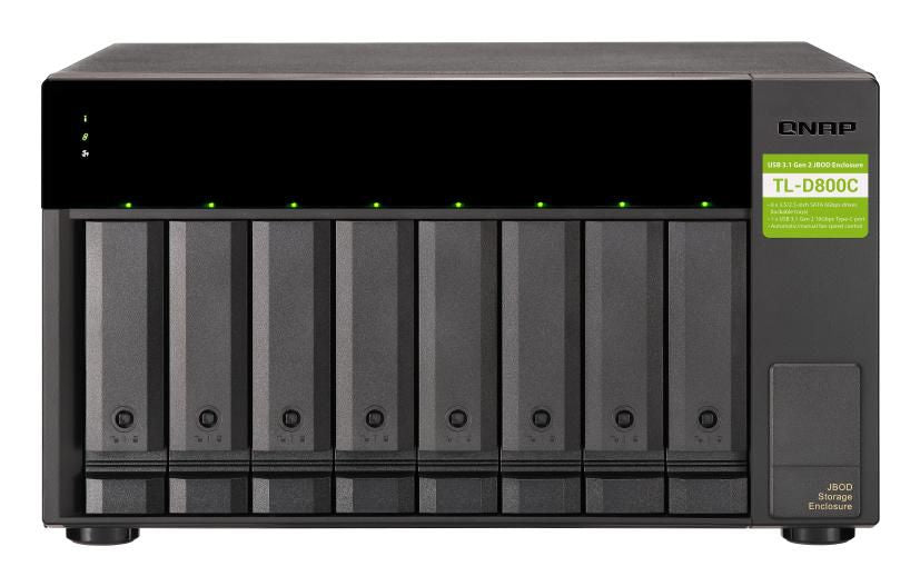 QNAP TL-D800C – 8-Bay HDD/SSD-Gehäuse – für 2,5"/3,5", SATA