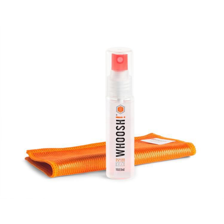 WHOOSH! WHOOSH – Display-Reinigungsset, 30 ml, mit Tuch – Universal – Orange/Weiss