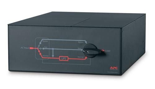 APC Service-Bypass-Panel – 230 V, 100 A, einphasig, festverdrahtet, 8× C13 + 2× C19 OUT