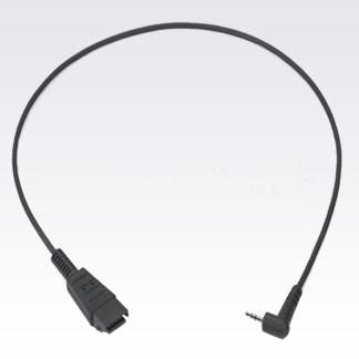 Zebra Motorola RCH50/RCH51 Adapter – 2,5 mm, männlich – Schwarz
